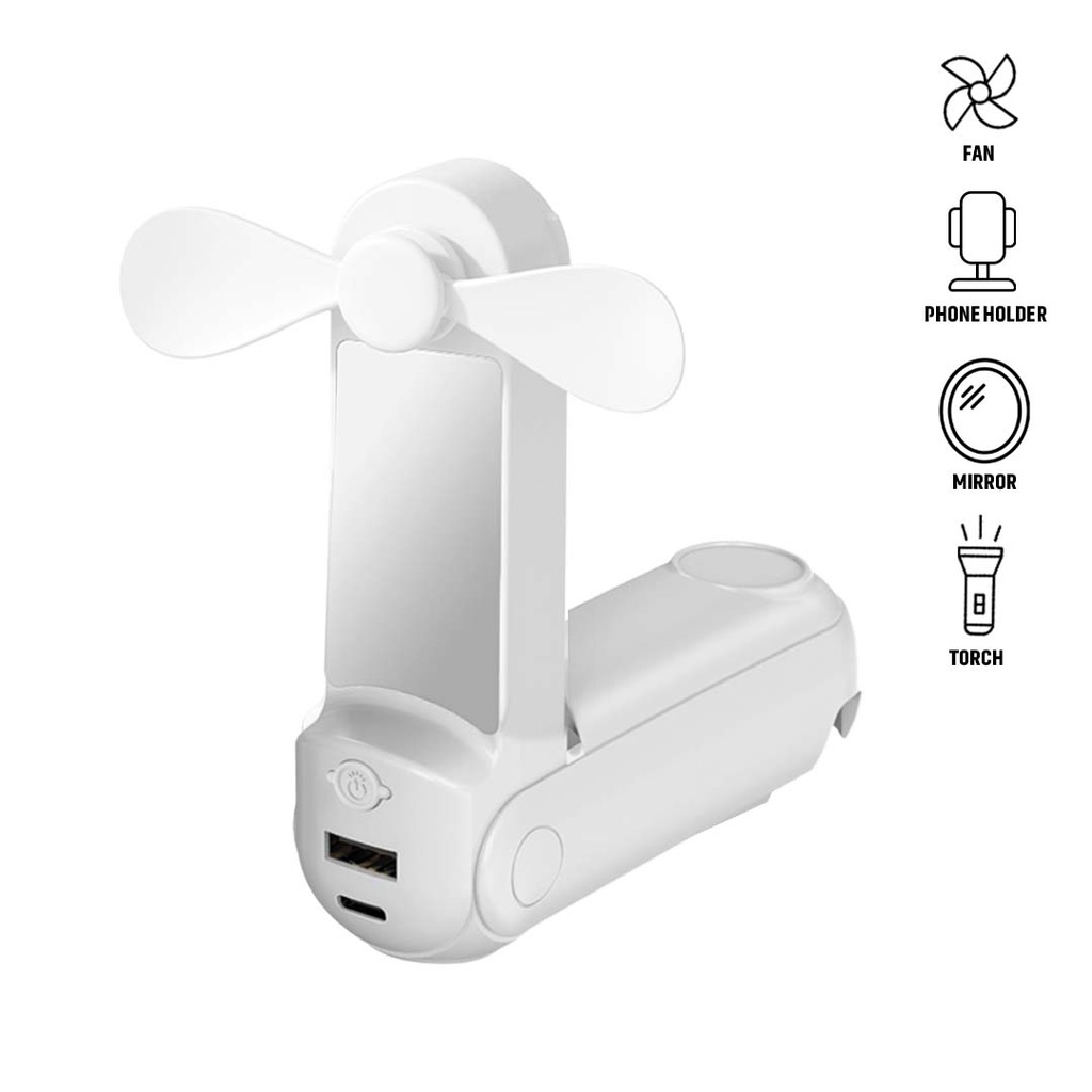 ARCHIE - Giftology 5-in-1 Powerbank Fan with Torch, Phone Holder ...
